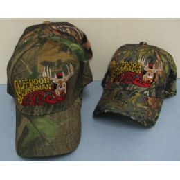 24 Units of Camo Outdoor Sportsman HaT-Deer - Hunting Caps