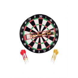 12 Pieces 14'' Dartboard W/ 6 Darts - Darts & Archery Sets