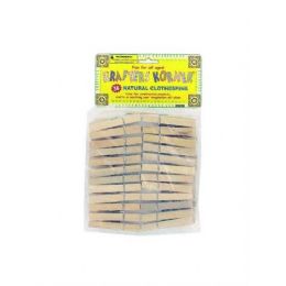72 of 36 Pack Natural Wood Craft Clothespins