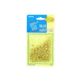 72 Pieces Brass Safety Pins - Sewing Supplies