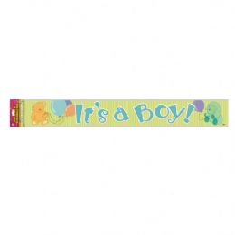 48 Pieces It's A Boy Banner 12 Ft.(3.65m) - Party Banners