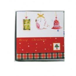 120 Units of 10 Pc Xmas Cards Pvc Box Assorted Designs - Christmas Cards
