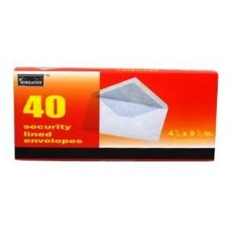 96 of Boxed Security Envelopes - #10 - 40 Count