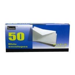 24 Wholesale Boxed White Envelopes - #10 - 50 Count