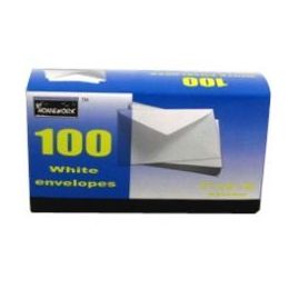 24 Wholesale Boxed White Envelopes - #6 3/4 - 100 Count
