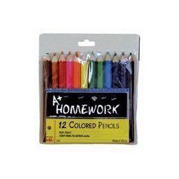 48 Wholesale Colored Pencils - 12 Pk - Mini - 3inch - Asst. Colors