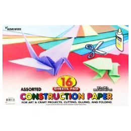 48 Pieces Construction Paper Pad (6 X 9 Inches / 48 Sheets / 8 Assorted  Colors) - MultI-Colored Craft Paper For Kids - Draw, Cut, Glue & Fold -  Great For Classroom