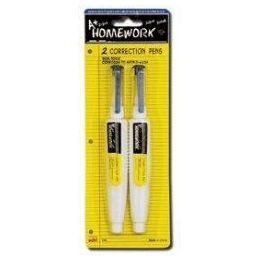 48 Wholesale Correction Pens - 2 Pack - 9 Ml Each - Metal Tip