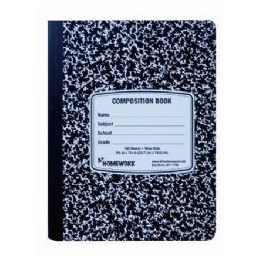 24 Pieces Marble Comp. - Black Cover - 100 Sh - 9.75 X 7.5 - Notebooks