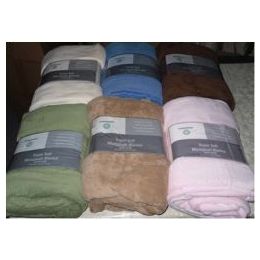 16 Bulk Assorted Full Size Super Soft Microplush Blanket