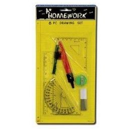 48 Wholesale 8 Piece Math/drawing Ruler Set