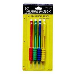 48 Wholesale Mechanical Pencils W/ GriP-4pk