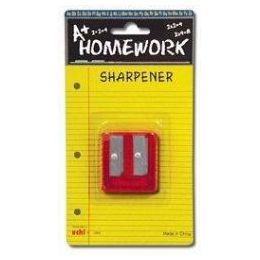 48 Wholesale Sharpener - Pencil - Duel Metal Blades - 2 Hole
