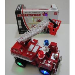 48 Pieces Battery Operated Fire Truck - Cars, Planes, Trains & Bikes