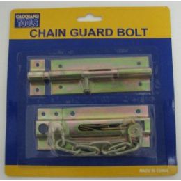 96 Pieces 2pc Chain And Slide Guard Bolts - Padlocks and Combination Locks