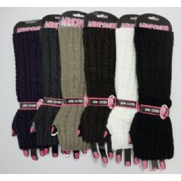 120 Wholesale Arm WarmerS-Solid Color Knit