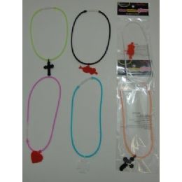 144 Wholesale . Silicone Glow Necklace