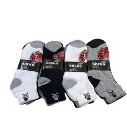 24 Wholesale 3pr Anklets 9-11 Skulls Ankle Sock