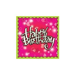 144 Pieces Birthday Love Luncheon Napkins - 16ct. - Party Paper Goods