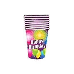 144 Wholesale Birthday Blast Cups - 8 ct