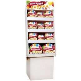 Wholesale Happy Birthday Candles PrE-Packed Floor Shipper, 156 Ct.