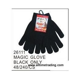 120 Pairs Black Magic Glove - Knitted Stretch Gloves