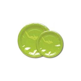 144 Pieces Lime Green Solid 9" Plate - 8ct. - Party Paper Goods