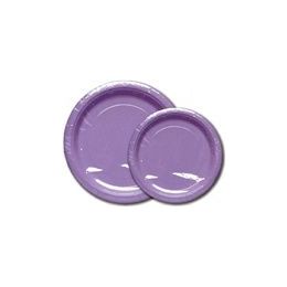 48 Pieces Lavender Solid 9" Plate - 8ct. - Party Paper Goods