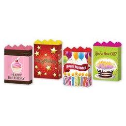 288 Wholesale Happy Birthday Assortment #2 4 Asst. Medium 7" X 9" X 3.75"