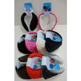 144 Wholesale Earmuffs With Fur InsidE--Solid Color