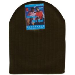 144 Pieces Unisex Winter Ski Hat Black Only - Winter Beanie Hats