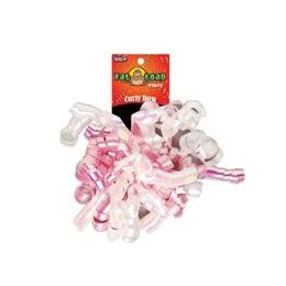 192 Pieces Curled Ribbon Bow - Baby Girl, Pegable Single - Bows & Ribbons