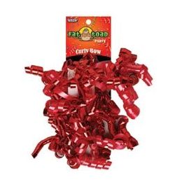 192 Wholesale Curled Ribbon Bow - Reds, Pegable Single