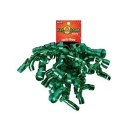 192 Pieces Curled Ribbon Bow - Emeralds, Pegable Single - Bows & Ribbons