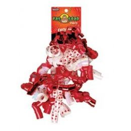 192 Pieces Curled Ribbon Bow - Red Hearts, Pegable Single - Bows & Ribbons