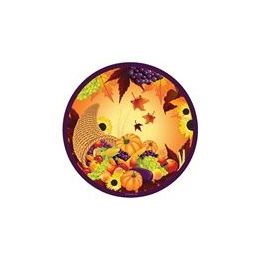 72 Wholesale Fall Harvest 9" Plate - 8ct.