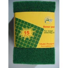 36 Pieces 15 Pack Green Scrubbers - Scouring Pads & Sponges