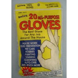 36 Pairs 20pk All Purpose Latex Gloves [10prs] - Kitchen Gloves