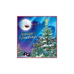 144 Pieces Christmas Night Luncheon Napkins -16ct. - Party Paper Goods