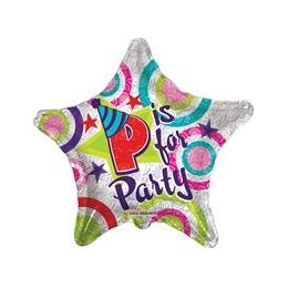 100 Wholesale Mylar 18" Ds - P Is For Party B Is For Birthday