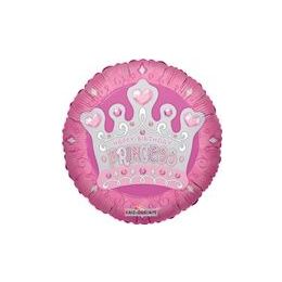 100 Wholesale Mylar 18" Ds - Happy Birthday Princess Tiara