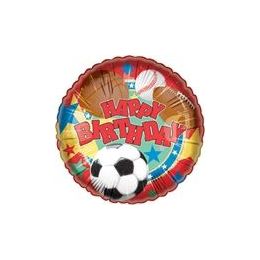 100 Wholesale Mylar 18" Ds - Happy Birthday Sports