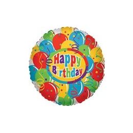 500 Wholesale Mylar 18" Vlu Ds - Happy Birthday Balloons