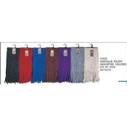 72 Units of Chenille Scarf - Winter Scarves