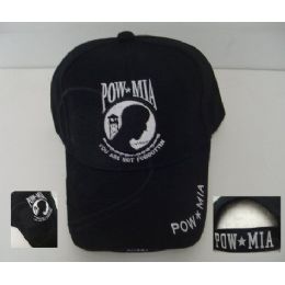 24 Units of Pow/mia Hat [shadow] - Military Caps