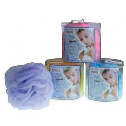 72 Pieces Jumbo 2 Tone Body Sponge In Canister - Loofahs & Scrubbers