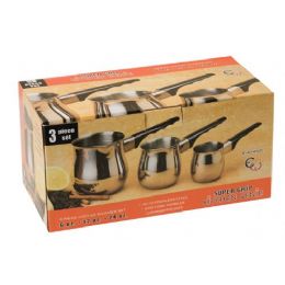 24 Wholesale 3 Piece Stainless Steel Coffee Warmer Set