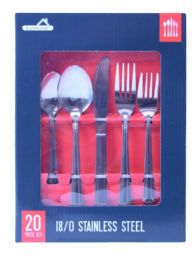 24 Pieces 20 Piece Formal Stainless Steel Cutlery Set - Kitchen Cutlery