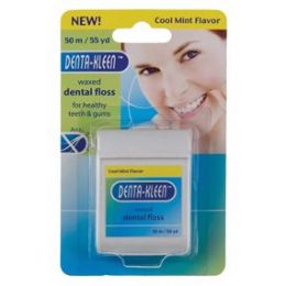 144 Pieces Item# 866 55 Yard Waxed Dental Floss / Mint Flavor - Toothbrushes and Toothpaste