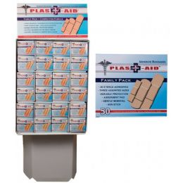 144 of 50 Count Adhesive Bandages In Display